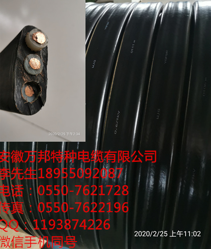 安徽萬邦特種電纜，扁電纜，YFFBJ 3*10+6*2.5